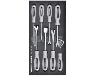 KRAFTWERK BASIC LINE EVA Clip- und Lösewerkzeug-Einlage, 200 x 400 x 40 mm, 8-teilig