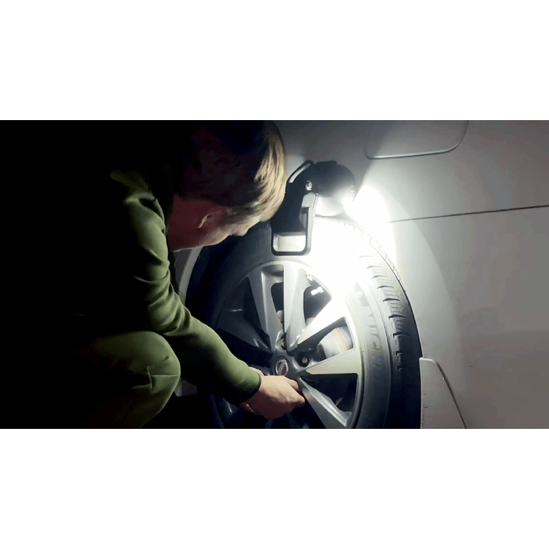 Steffen Akku-Arbeitsleuchte LED 16 W, 1300 lm, 4000K, IP65, 3-stufig, schwarz