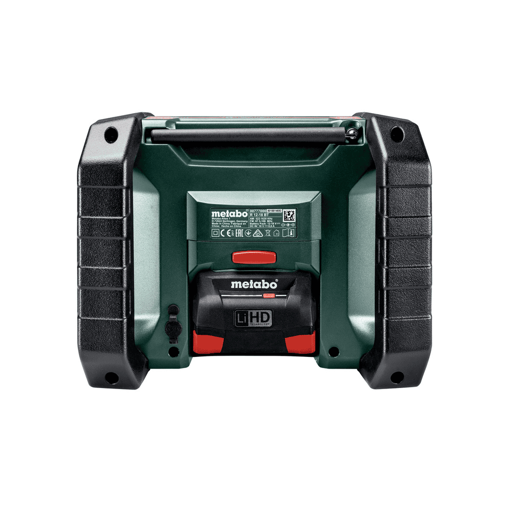 Metabo Akku-Baustellenradio R 12 - 18 DAB+ BT, 12 - 18 V, ohne Akku