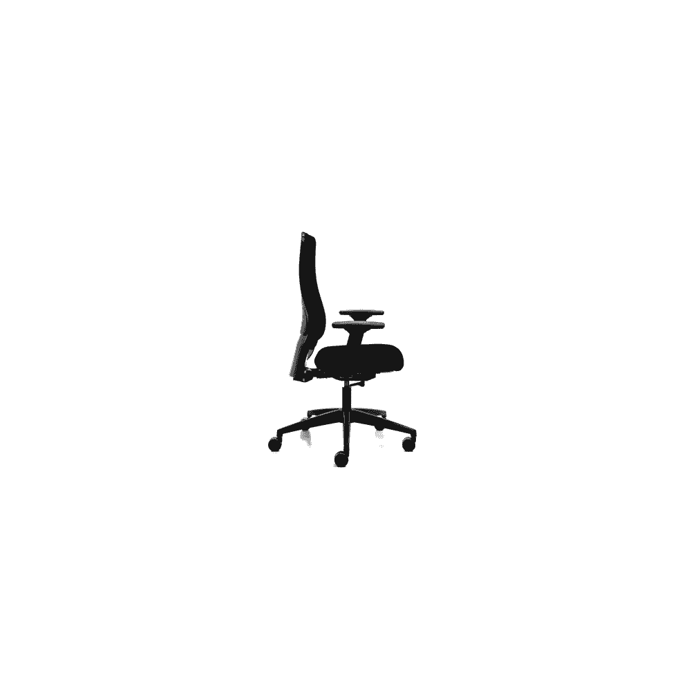 Chaise de bureau Interstuhl 152II avec système Autolift, dossier haut, réglable en hauteur, noir