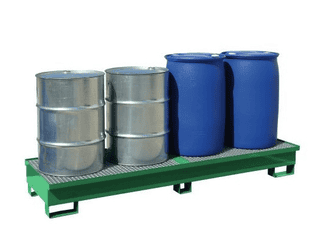Auffangwanne Economy Line für 1 - 4 Fässer à 200 l, diverse Varianten