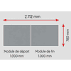 Schulte MULTIplus Système de comptoir, ensemble de comptoir 1, L x P 2112 x 780 mm, disponible en 2 versions