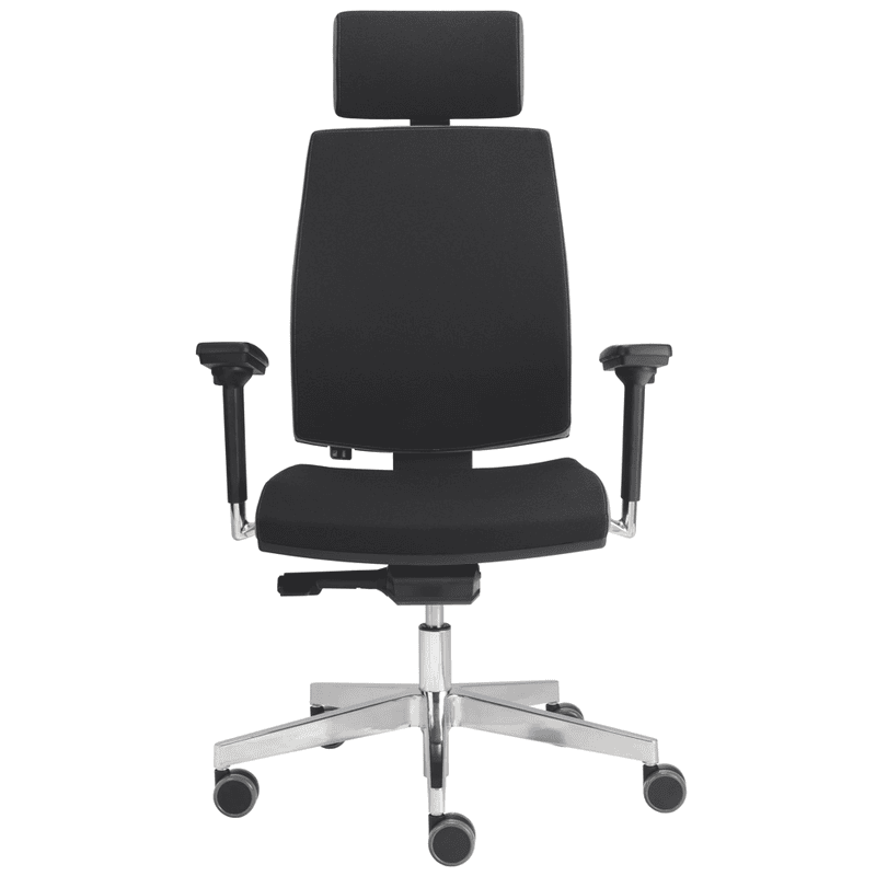 Ergonomischer Bürostuhl Calla mit Ziernaht, stufenlos höhenverstellbar, 500 x 450 mm