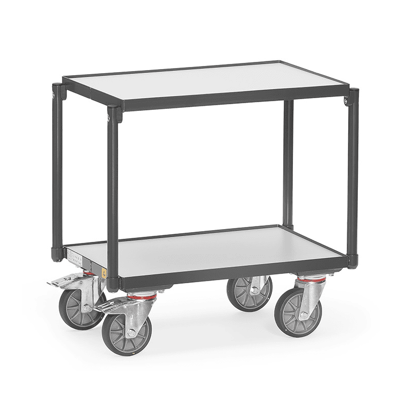 Fetra ESD-Eurokasten-Roller mit 2 Böden, 677 x 414 x 638 mm