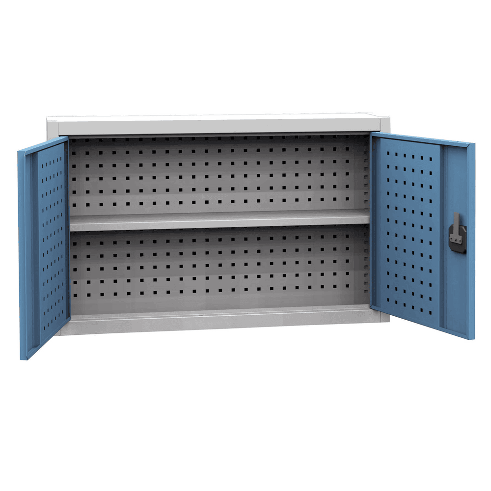 Hängeschrank mit Lochblechrückwand