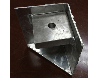 Pieds palettes avec vis pour box à outils en aluminium