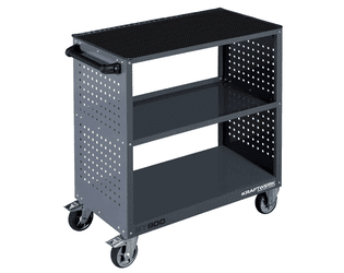 KRAFTWERK Service Wagen BT900 mit Gummimatte, BxTxH 919 x 474 x 1000 mm