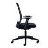 Bürostuhl Interstuhl 172E4 mit Armlehne, Mesh Rückenlehne, schwarz