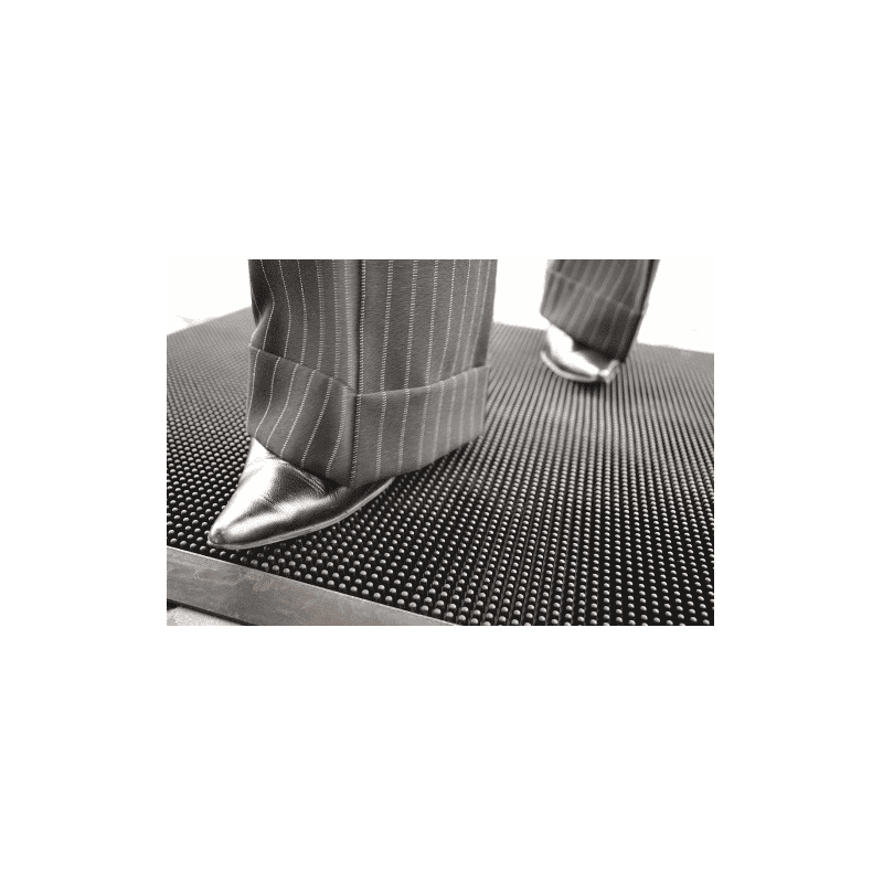 Meva tapis en caoutchouc - Fingertip, en caoutchouc, noir, en deux tailles