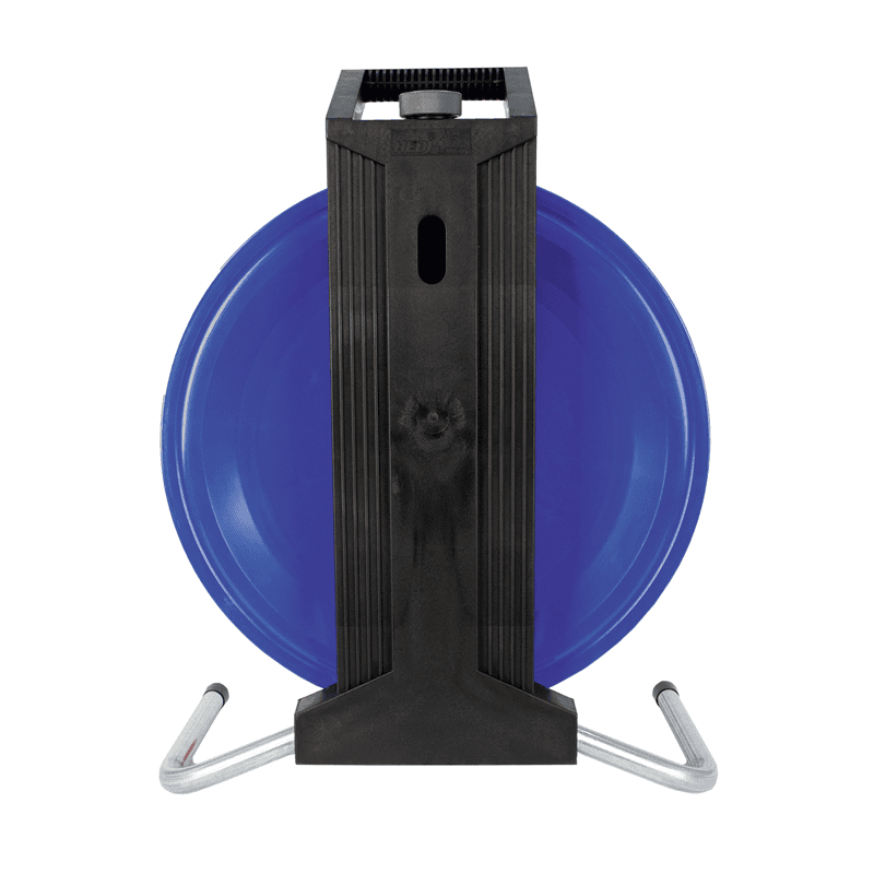 Steffen Kunststoff-Kabelrolle PROFESSIONAL, 2xCEE16/5 + 3xT25 Bauflex, 5G2.5 mm², 16 A, Thermoschutz, IP44, blau
