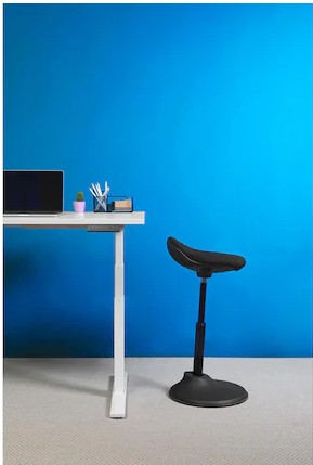 Arbeitshocker Alba Flexy, ergonomisch und höhenverstellbar, schwarz