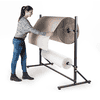 Support pour 2 rouleaux de matériel d'emballage horizontal