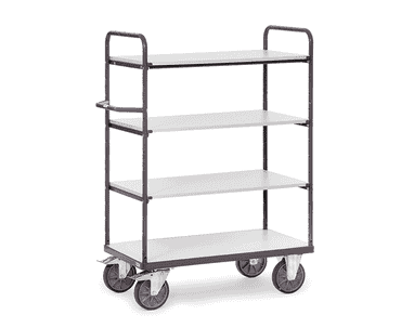 Fetra ESD-Etagenwagen mit 4 Böden, Tragkraft pro Einlegeboden 50 kg