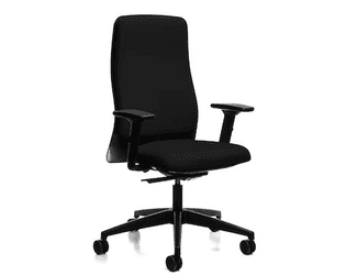 Chaise de bureau Interstuhl 152II avec système Autolift, dossier haut, réglable en hauteur, noir