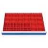 Bacs à petites pièces set 40 pièces, R 36-24, dimension utiles des tiroirs 900 x 600 mm, en 3 hauteurs de façade