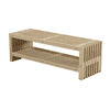 Banc rustique, deux couleurs, deux longueurs, avec ou sans étagère