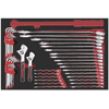 KRAFTWERK PRO LINE EVA Schraubenschlüssel-Einlage, BxTxH 600 x 400 x 40 mm, 44-teilig