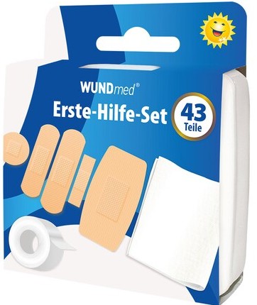 Erste-Hilfe-Koffer, WUNDmed, 05-008, Packung mit 43 Teilen