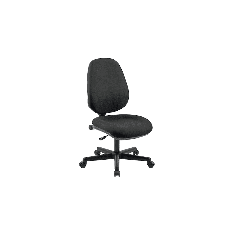 Chaise de bureau Arws PC10, mécanisme de contact permanent, sans accoudoirs, noir