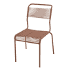 Schaffner Chaise Spaghetti Säntis sans accoudoirs, en tube d'acier galvanisé et revêtu, disponible en plusieurs versions