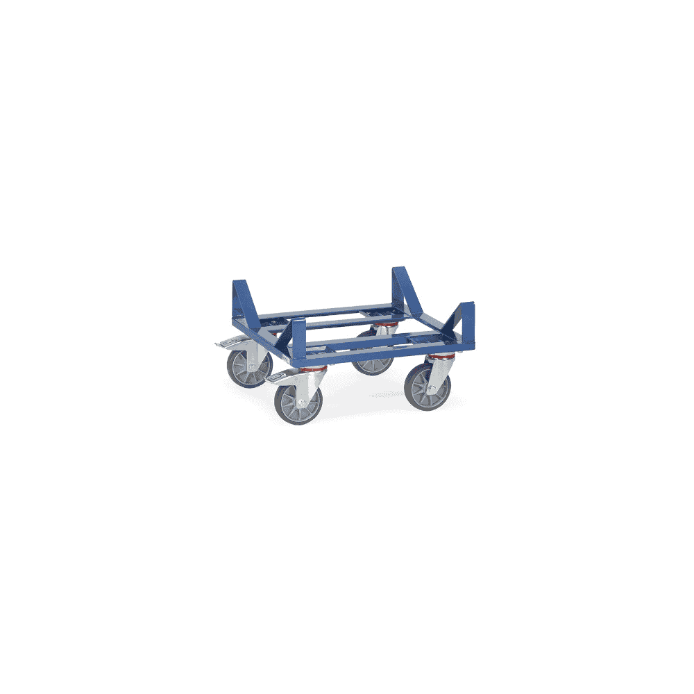 Fetra Ballen-Transportroller, blau, Gesamttragkraft 400 kg, 500 x 500 x 288 mm