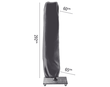 Platinum AeroCover Housse de protection pour parasol à bras libre, hauteur 2920 mm, diamètre 600/650 mm