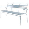Schaffner SÄNTIS banc avec lattes, structure en tube d'acier galvanisé à chaud, disponible en plusieurs versions