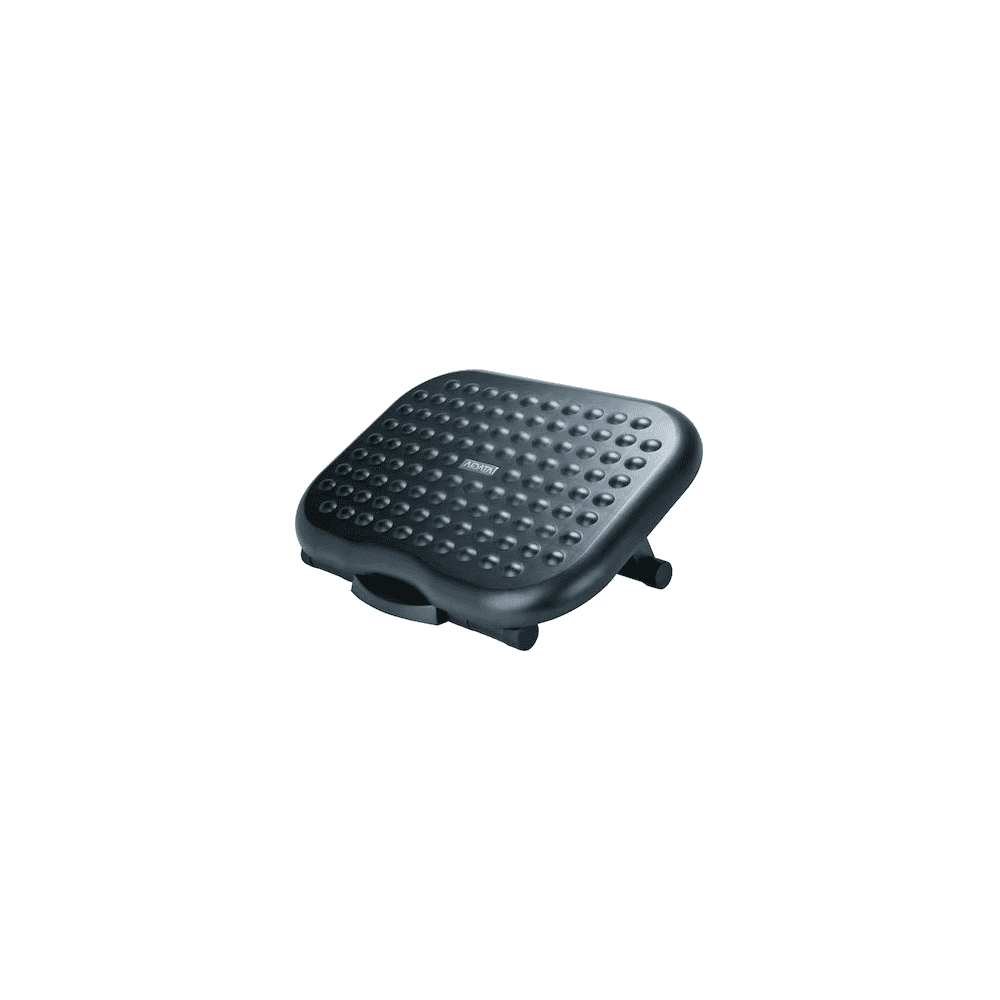 Repose-pieds Soft en plastique, réglable, ergonomique, autonome, noir, L x P x H 450 x 330 x 171 mm