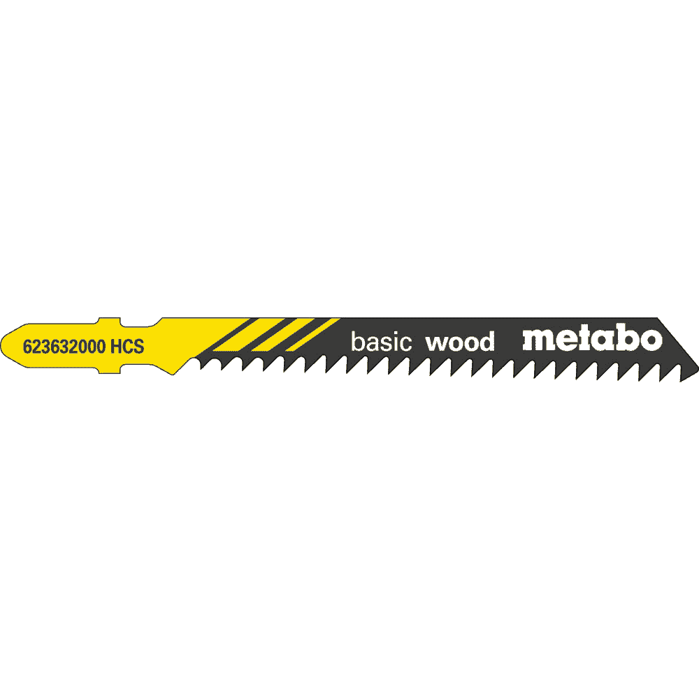Metabo Stichsägeblatt "Basic Wood" 74 mm / 3 mm, 5 Stück
