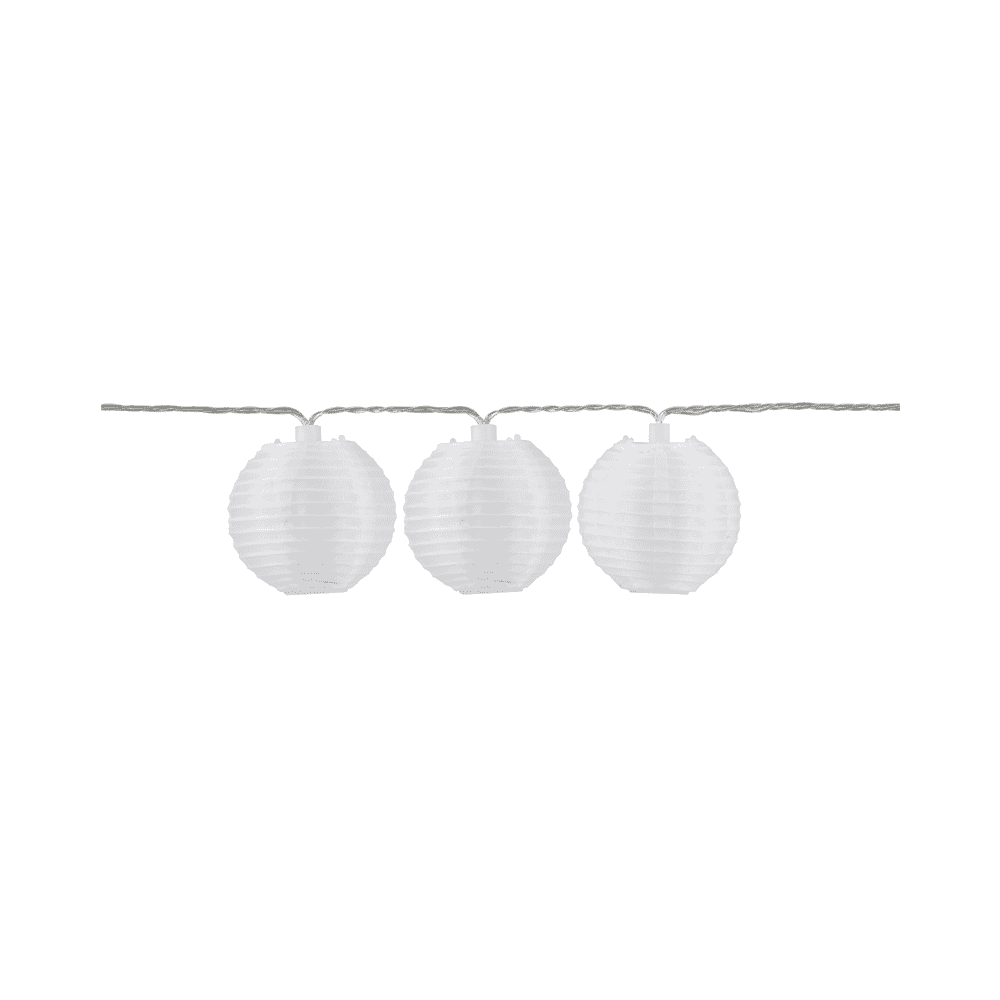 Steffen GardenLine LED Lampion-Lichterkette warmweiss, 5.5 m, 10 x 0.06 W, 2700K, IP55