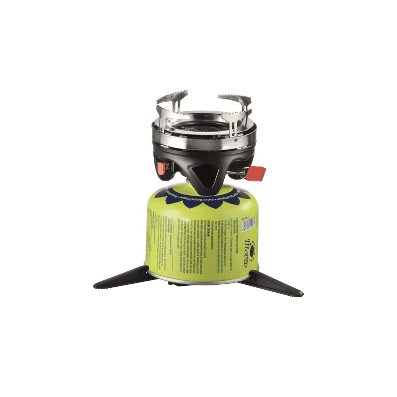 Gaskocher TRIPPER für Gewindekartuschen, 1 kW Leistung, 0,8 L Wärmetauscher-Topf, ultraleicht