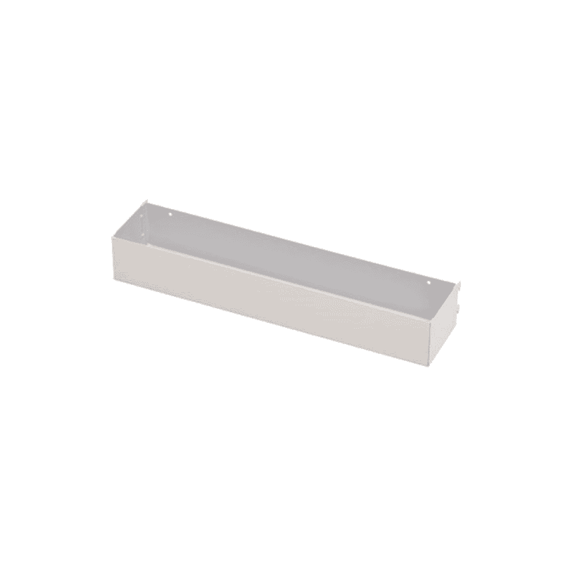 Bedrunka+Hirth Ablagebox für seitlichen Lochwandaufbau, 730 x 90 x 85 mm