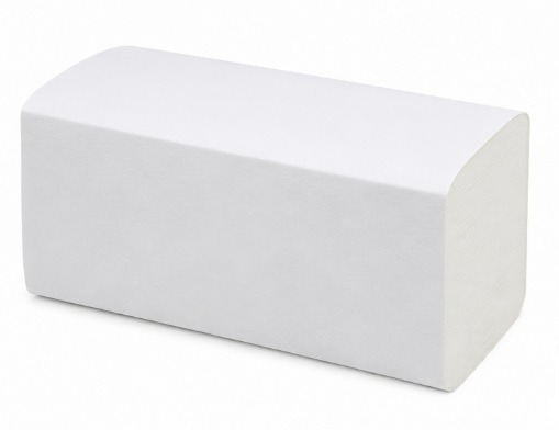 Essuie-mains pliés, pliage en V, 2 couches, palette de 16 cartons
