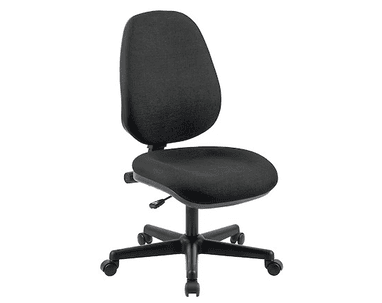 Chaise de bureau Arws PC10, mécanisme de contact permanent, sans accoudoirs, noir
