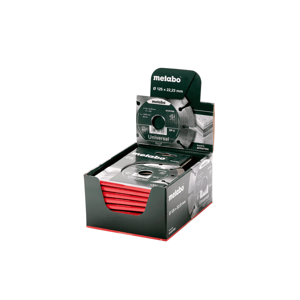 Metabo Meule de tronçonnage diamantée "SP-U" universelle, 125 x 22,23 mm