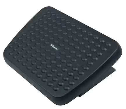 Repose-pieds standard, réglable en hauteur avec plateforme flottante, noir