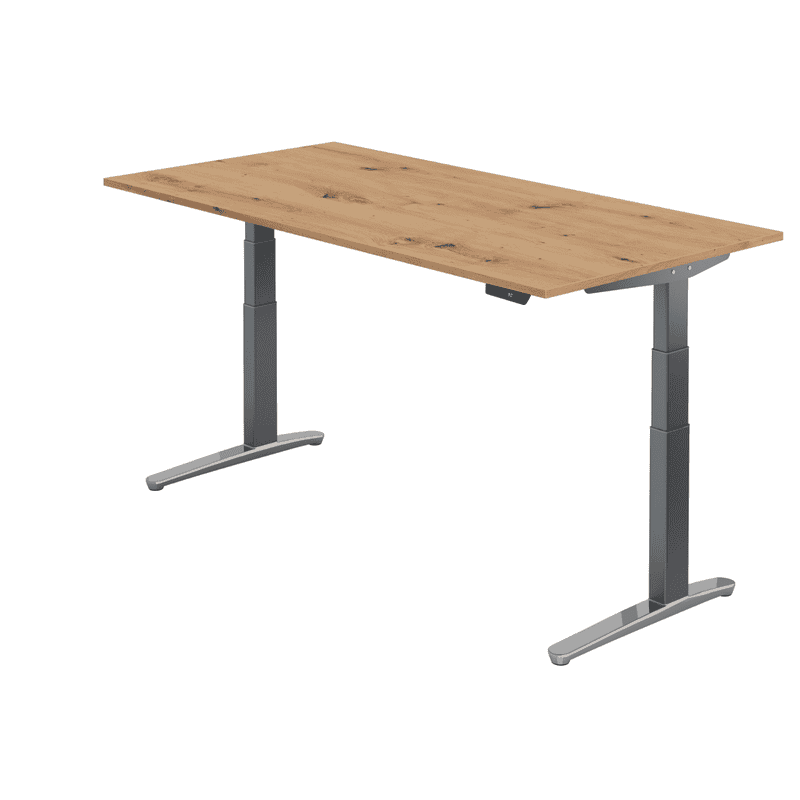 Ergonomischer Stehtisch Lausanne mit Memory-Schalter, elektrisch höhenverstellbar, in diversen Ausführungen