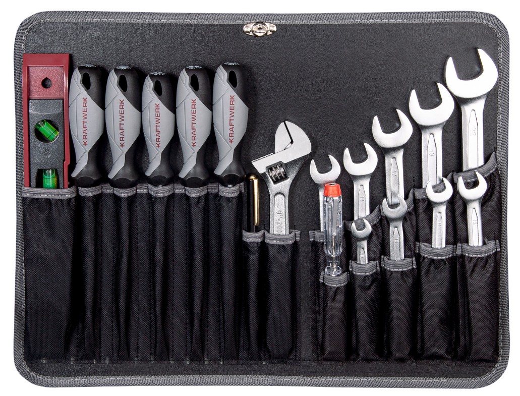 KRAFTWERK BASIC-Werkzeugkoffer, inkl. Werkzeug, B147, 1/4"+1/2", 158-teilig
