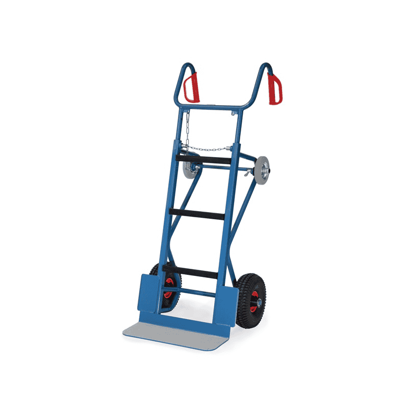Fetra Diable pour appareils complet avec roues gonflables, capacité de charge 400 kg, LxH 700 x 1300 mm