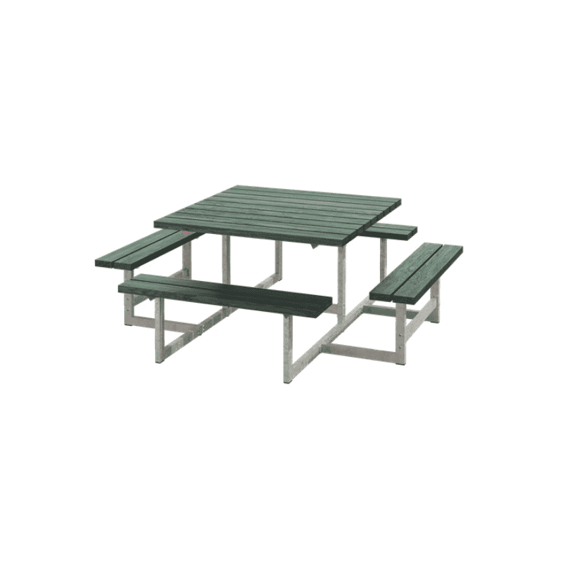 Picnic meuble de jardin combiné, ReTex, vert, 2000 x 2000 x 730 mm