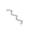 PLUS Limon d'escalier à 34,2°, profondeur de marche 280 mm, disponible en plusieurs versions