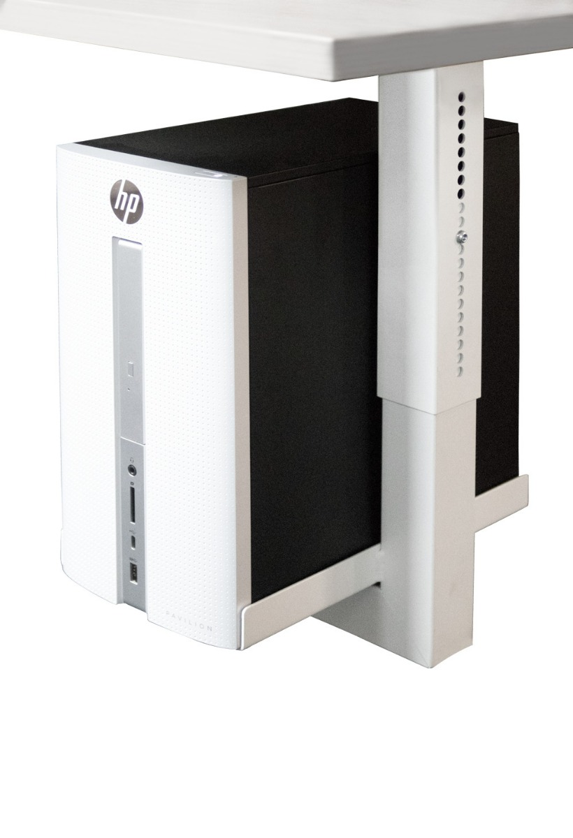 PC-Halter, höhenverstellbar, für Schreibtische in 3 Farben