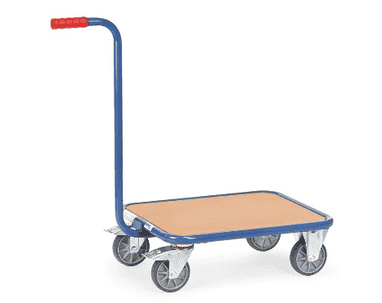 Plattformwagen mit Griff, brillantblau, 890 x 500 mm