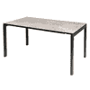 Schaffner Table de jardin LUZERN en fibre de verre extensible, L x L 2200/2800 x 1000 mm, disponible en 3 versions