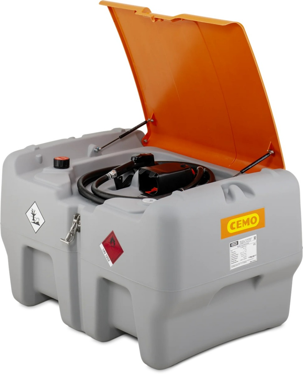 CEMO Dieseltankanlage DT-Mobil Easy „APready“ mit STIHL AP-Akkusystem, 440 Liter, Fördermenge 30 l/min, ohne Akku und Ladegerät