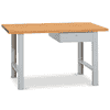 KRAFTWERK Werkbank MODULAR 1500 mit 1 Schublade, Arbeitsplatte Buche Multiplex, BxTxH 1500 x 700 x 840 mm