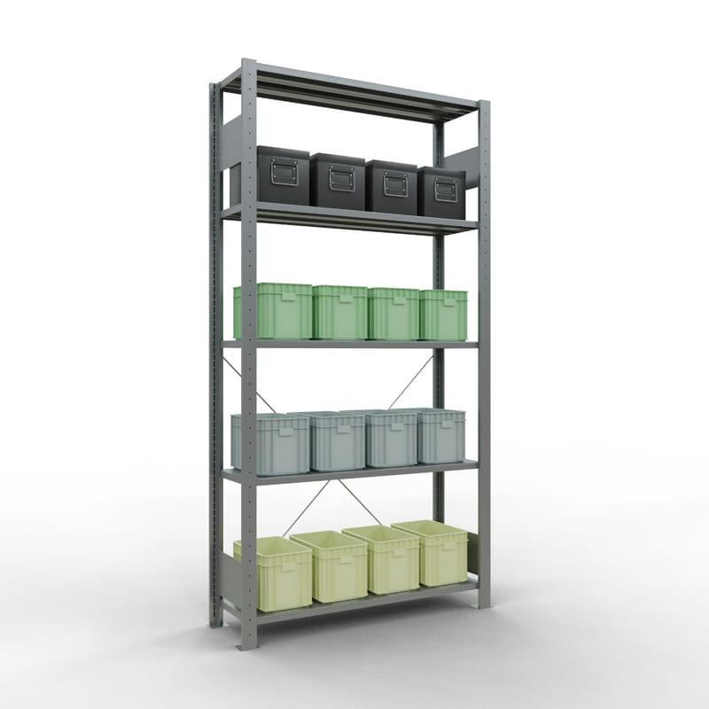 Schulte Fachbodenregale MULTIplus150, Expressline, einseitig nutzbar