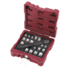 KRAFTWERK PRO LINE Steckschlüssel-Satz 3/8", 19-teilig, metrisch und Zollmass, BxTxH 220 x 220 x 75 mm