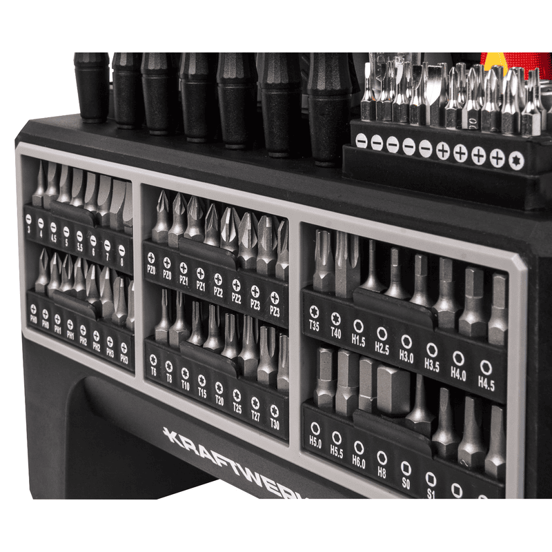 KRAFTWERK Schraubendreher- und Bit-Set, 114-teilig, komplett-Werkzeugset