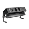 Steffen Multiprise de table ALU DESK, 2 prises de courant T13, 1 USB-A, 1 USB-C, 10 A, IP20, câble de 1.5 m,  en deux couleurs